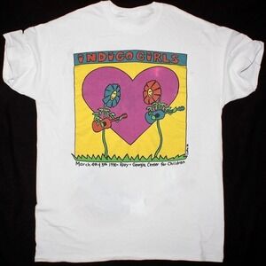 Indigo Girls 1990 Tour Tshirt 90S White Short Sleeve Tee Unisex